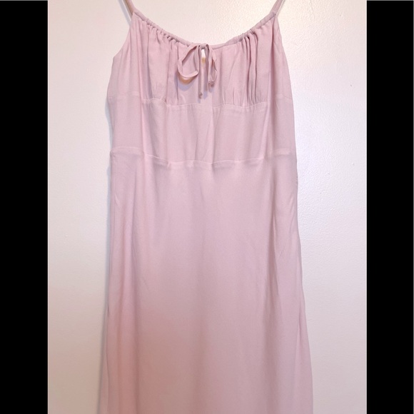 Aritzia Wilfred Bellow Midi Dress Poetic Pink - Picture 9 of 14